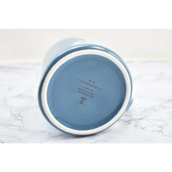 Threshold Holiday Nutcracker Crushing It Mug Blue Porcelain Christmas Coffee Cup - Picture 6 of 6